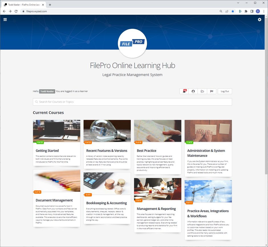 FilePro Online Learning Hub